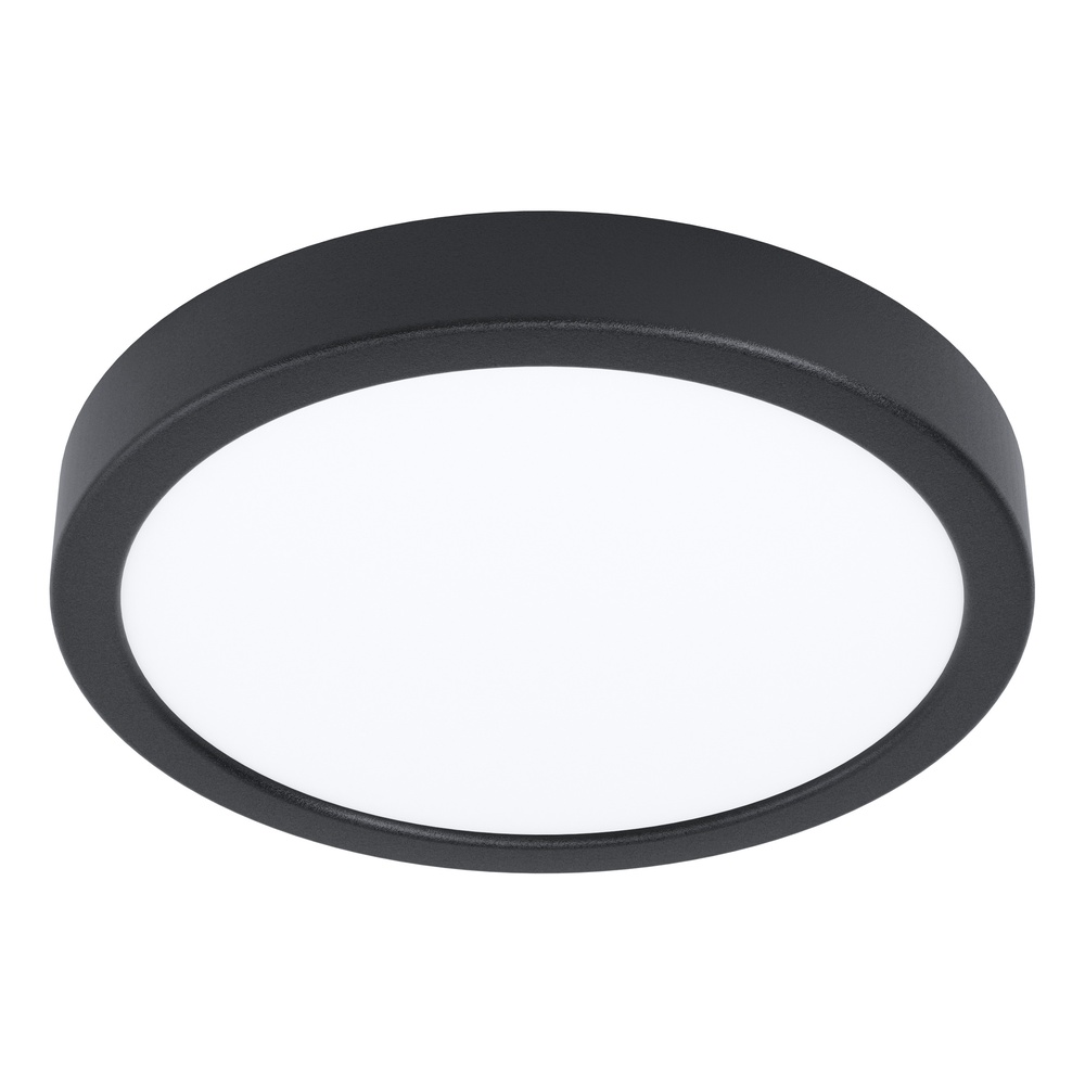 Eglo Plafonnière IP44Fueva 6-Z rond - zwart - Ø 21,1cm - 901372